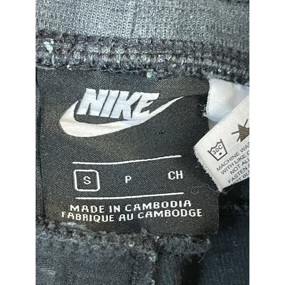 Nike Pants Mens S Black Optic Tapered Athletic Drawstring Jogger Sweatpants - Picture 4 of 14